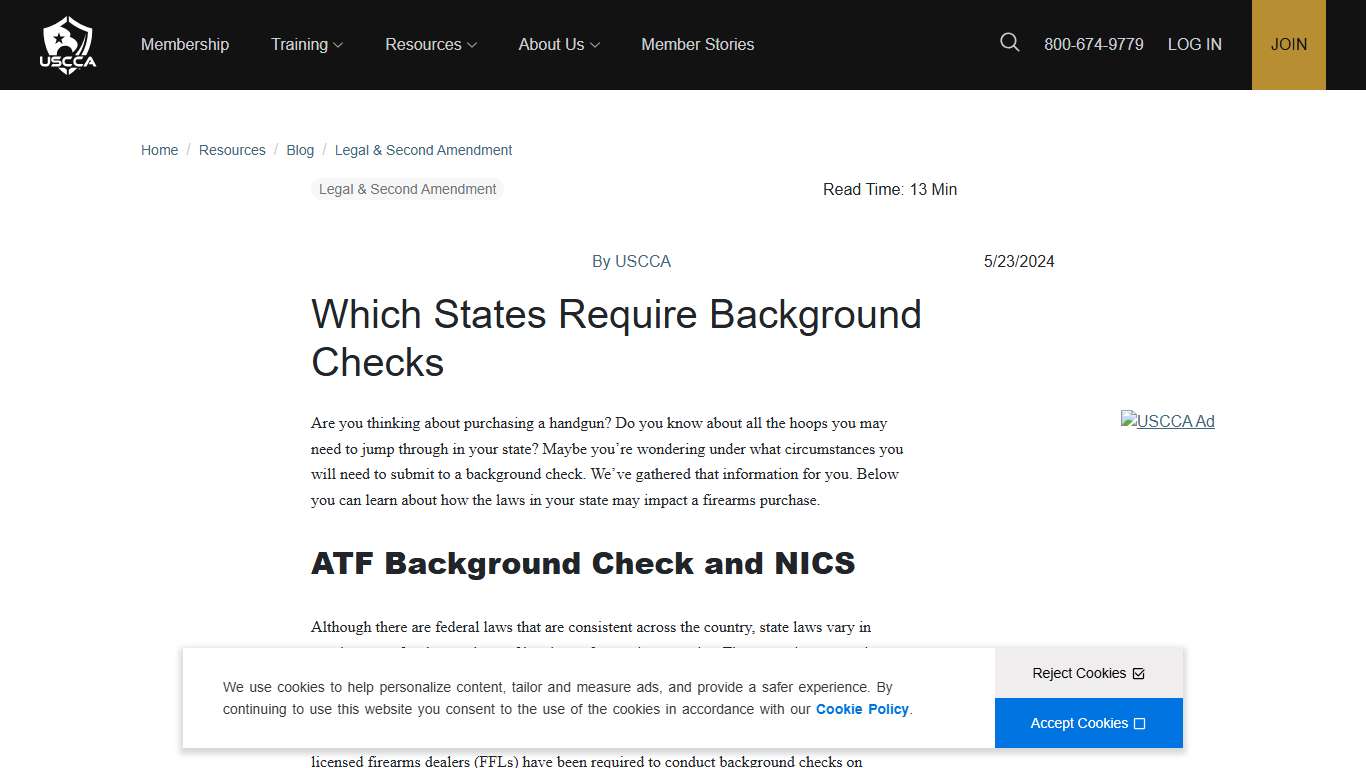 Which States Require a Background Check? USCCA