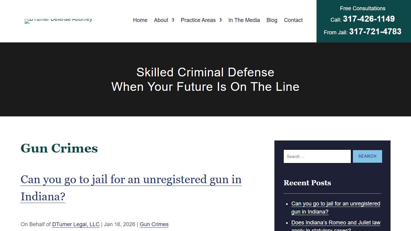 Gun Crimes DTurner Legal, LLC